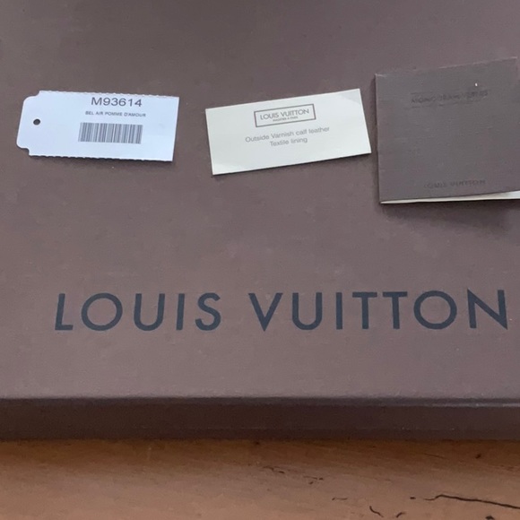 Louis Vuitton Bel Air pomme D Amour clutch or crossbody with chain - Picture 6 of 11